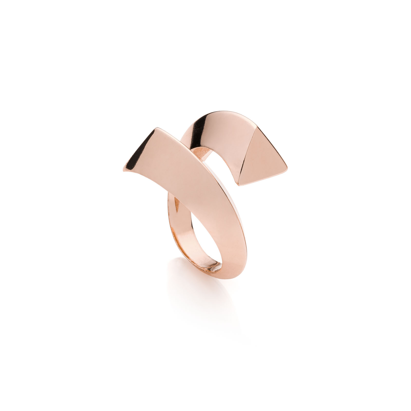 540195_5058f1af8388633f609cadb75a75dc9d_0 Unoaerre - Anello contrarié rosa Triangoli - immagine 1