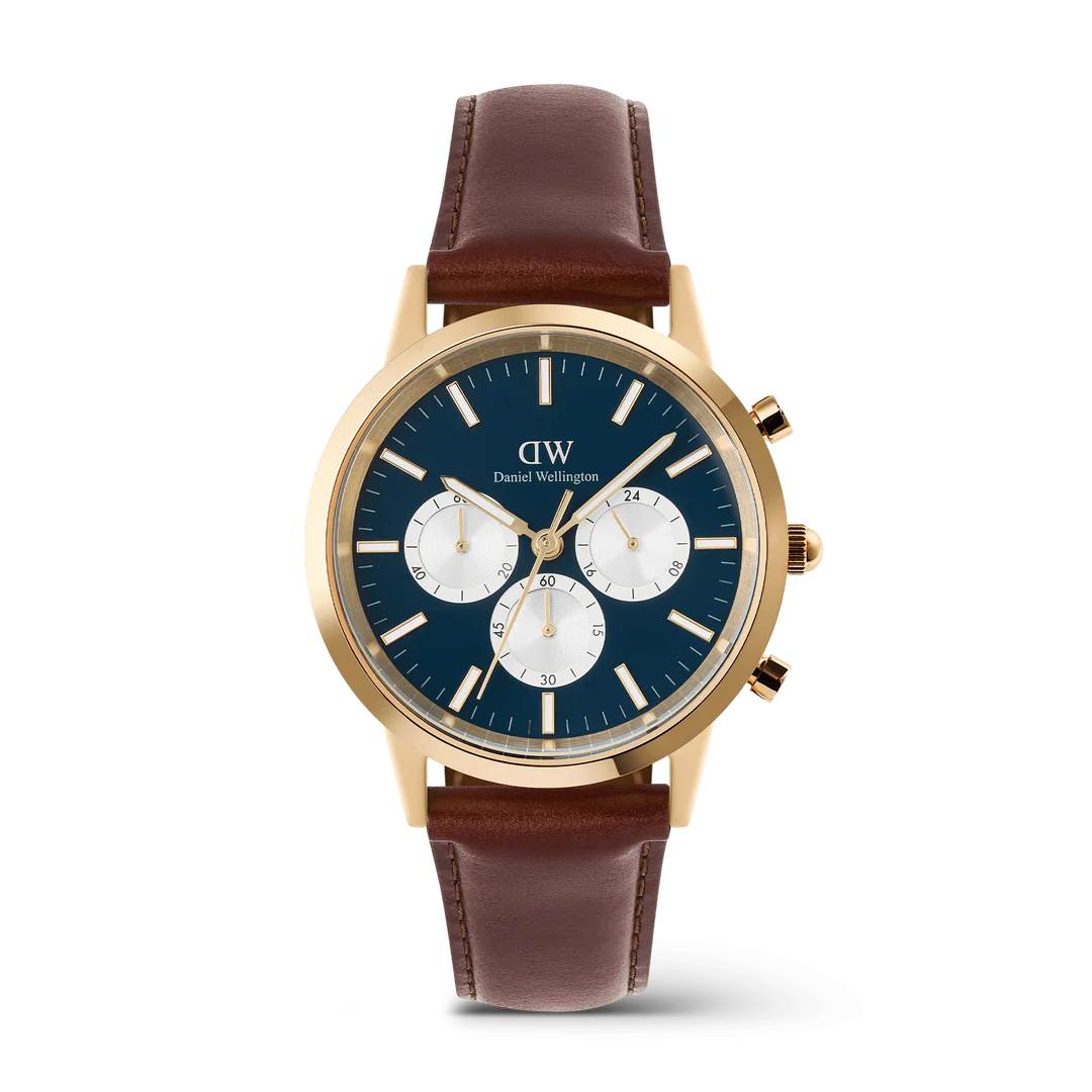 eejxom7zca1x5gzhkqgo Daniel Wellington - Orologio Iconic Chronograph Arctic Panda Gold - immagine 1