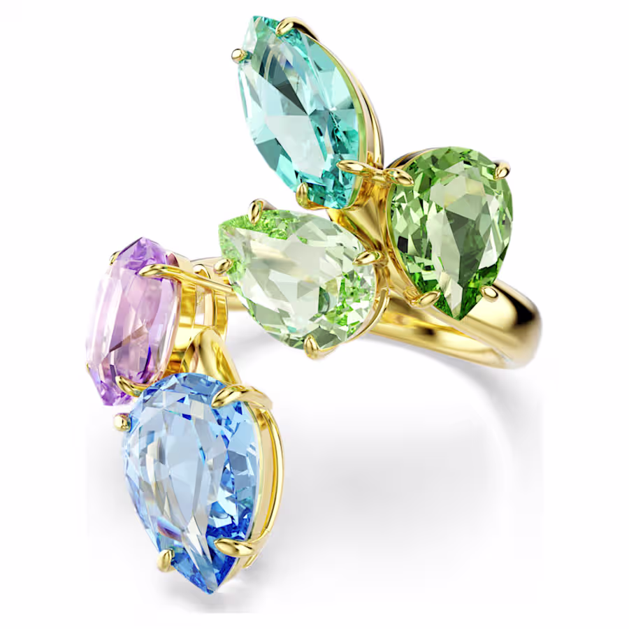 anello-cocktail-gema--taglio-misto--multicolore--finitura-oro-18k-swarovski-5737448 (1) Swarovski - Anello cocktail Gema 5737448 - immagine 1