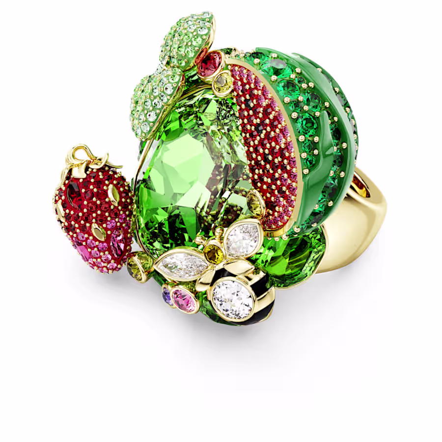 anello-con-motivo-idyllia--multicolore--finitura-oro-18k-swarovski-5751739 (1) Swarovski - Anello con motivo Idyllia 5751740 - immagine 1