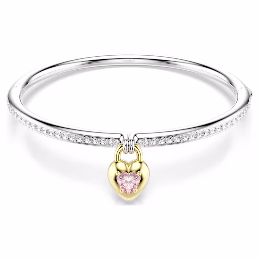 bracciale-rigido-idyllia--taglio-misto--cuore--rosa--mix-di-finiture-swarovski-5737265 (1) Swarovski - Bracciale rigido Idyllia 5737265 - immagine 1
