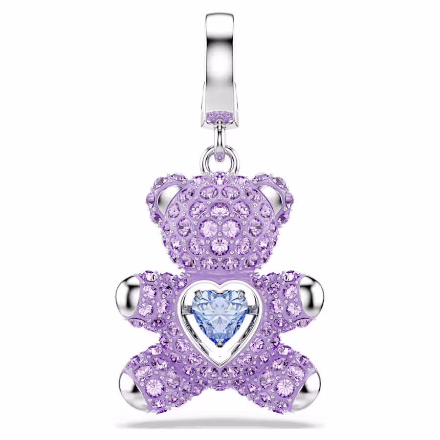 charm-idyllia--taglio-misto--orsetto--viola--placcato-rodio-swarovski-5745610 (1) Swarovski - Charm Idyllia 5745610 - immagine 1
