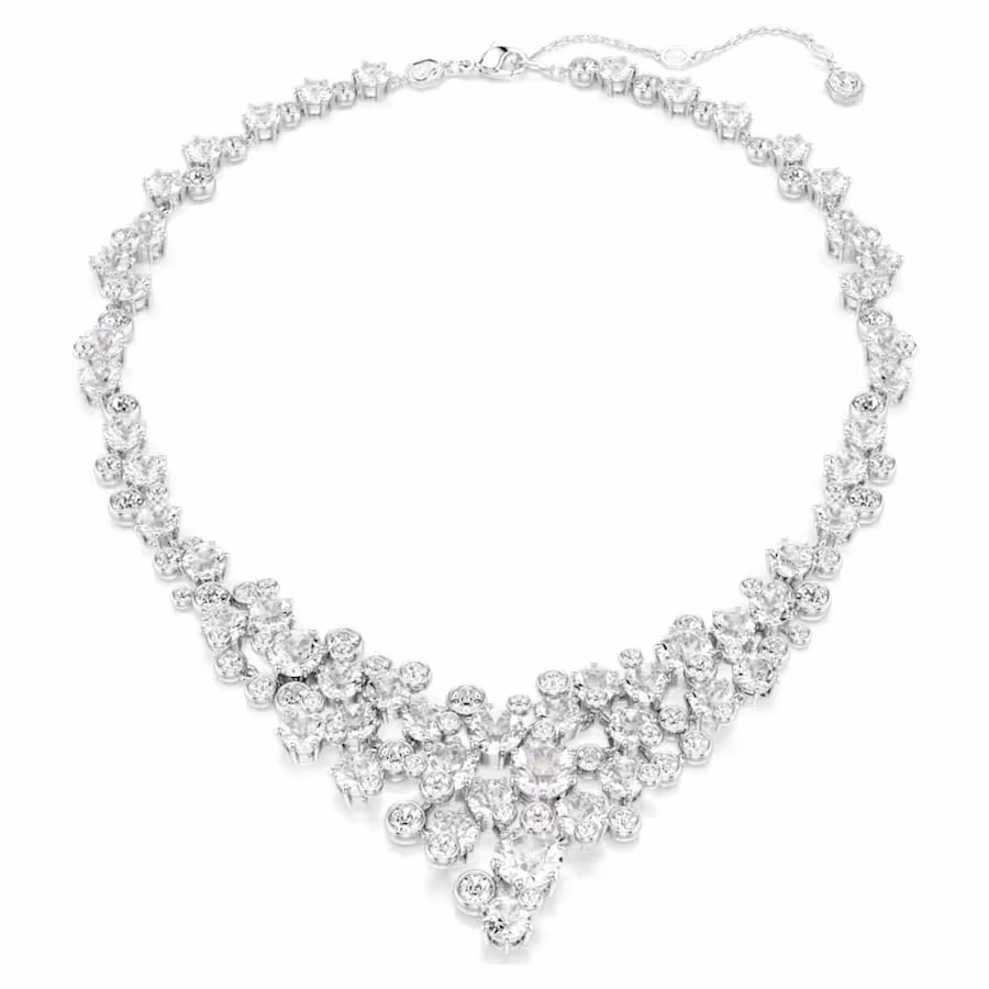 collana-constella--taglio-misto--chiusura--bianca--placcato-rodio-swarovski-5732249 (1) Swarovski - Collana Constella 5732249 - immagine 1