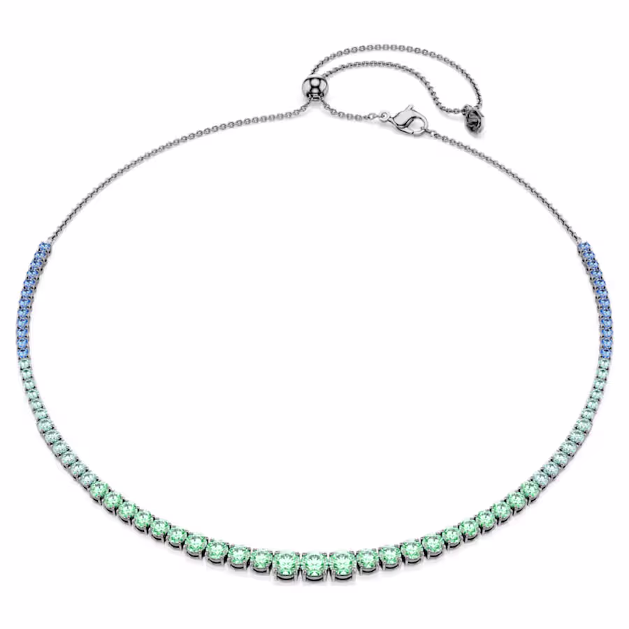 collana-matrix--sfumatura-di-tagli-round--multicolore--placcato-rutenio-swarovski-5751192 (1) Swarovski - Collana Matrix 5751192 - immagine 1