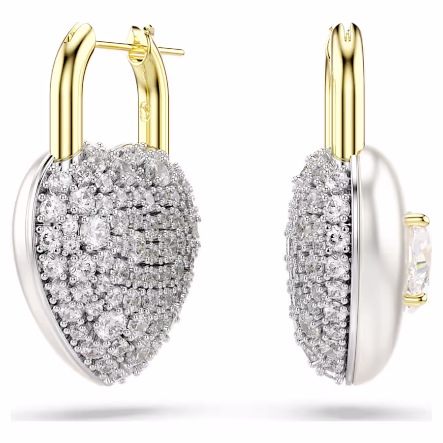 orecchini-pendenti-idyllia--taglio-misto--cuore--bianchi--finitura-oro-18k-swarovski-5737297 (1) Swarovski - Orecchini pendenti Idyllia 5737297 - immagine 1