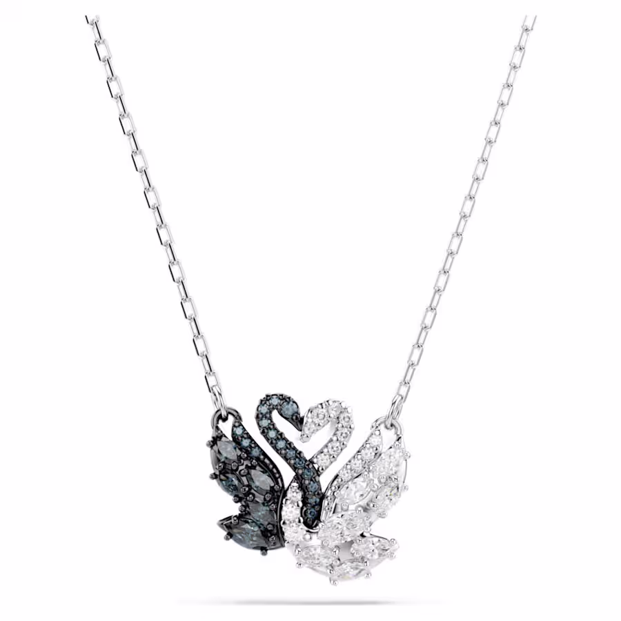 pendente-swan--cigno--nero--mix-di-finiture-swarovski-5705721 (1) Swarovski - Pendente Swan 5705721 - immagine 1