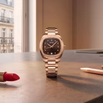 Mido - Orologio Multifort TV 28 Quarzo oro rosa e diamanti - immagine 4