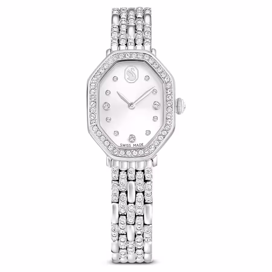 orologio-dextera-octagon--fabbricato-in-svizzera--bracciale-di-metallo--tono-argentato--acciaio-inossidabile-swarovski-5698690 (1) Swarovski - Orologio Dextera octagon 5698690 - immagine 1