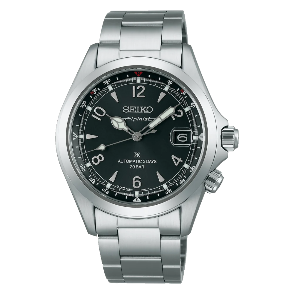 orologio-uomo-prospex-alpinist-automatico-bracciale-acciaio-quadrante-nero Seiko - Orologio Prospex Alpinist SPB505J1 - immagine 1