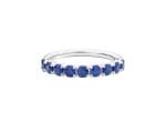 Recarlo - Anello Chrome Mezzogiro Zaffiri Blu