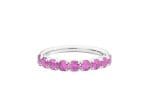 Recarlo - Anello Chrome Mezzogiro Zaffiri Rosa