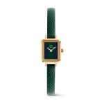 Daniel Wellington - Orologio Quadro Mini Green Lizard Warwick Gold