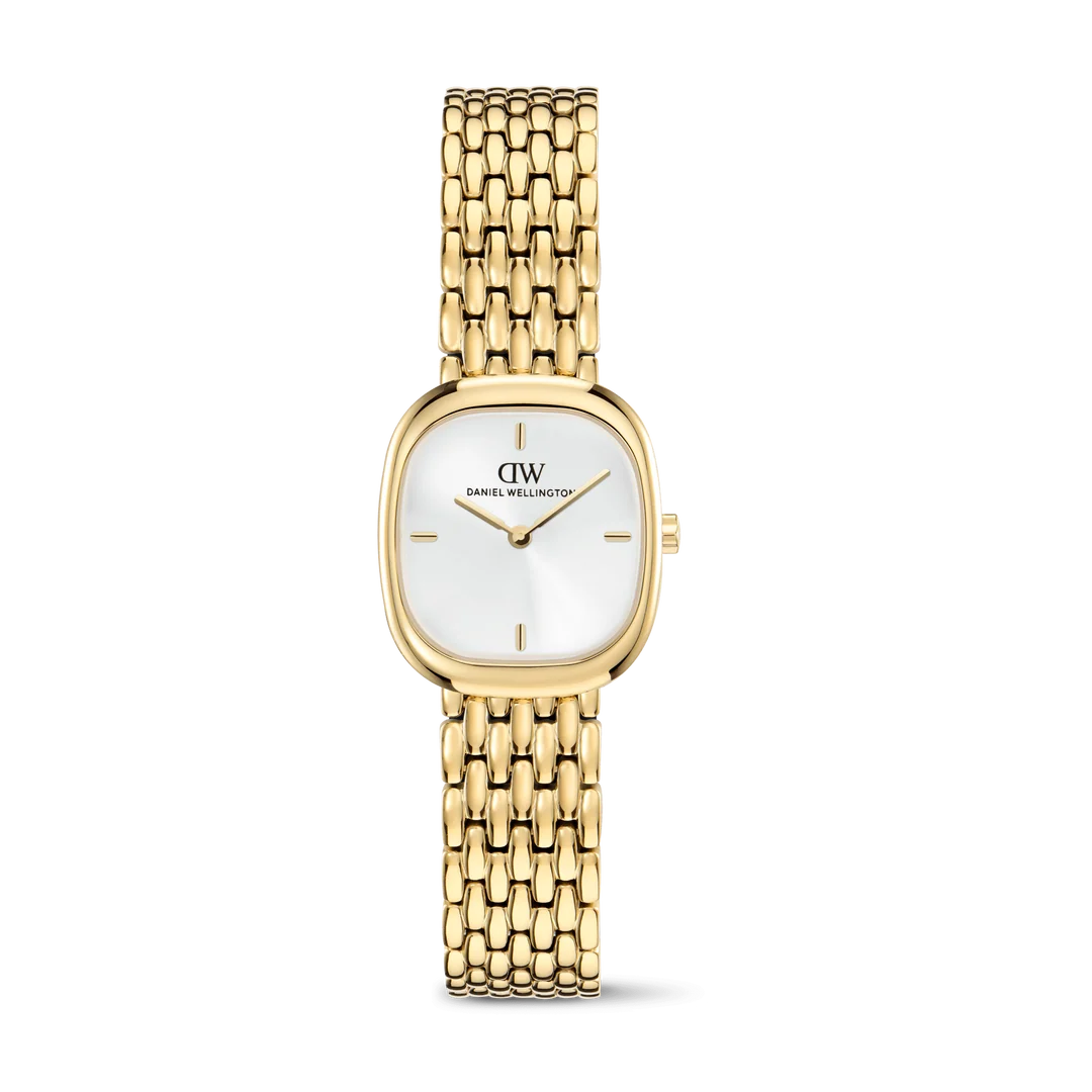 pqgssgjpanafofy9acso Daniel Wellington - Orologio Corta White Grain-Link Gold - immagine 1