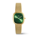 Daniel Wellington - Orologio Margot Braided Mesh Emerald Gold